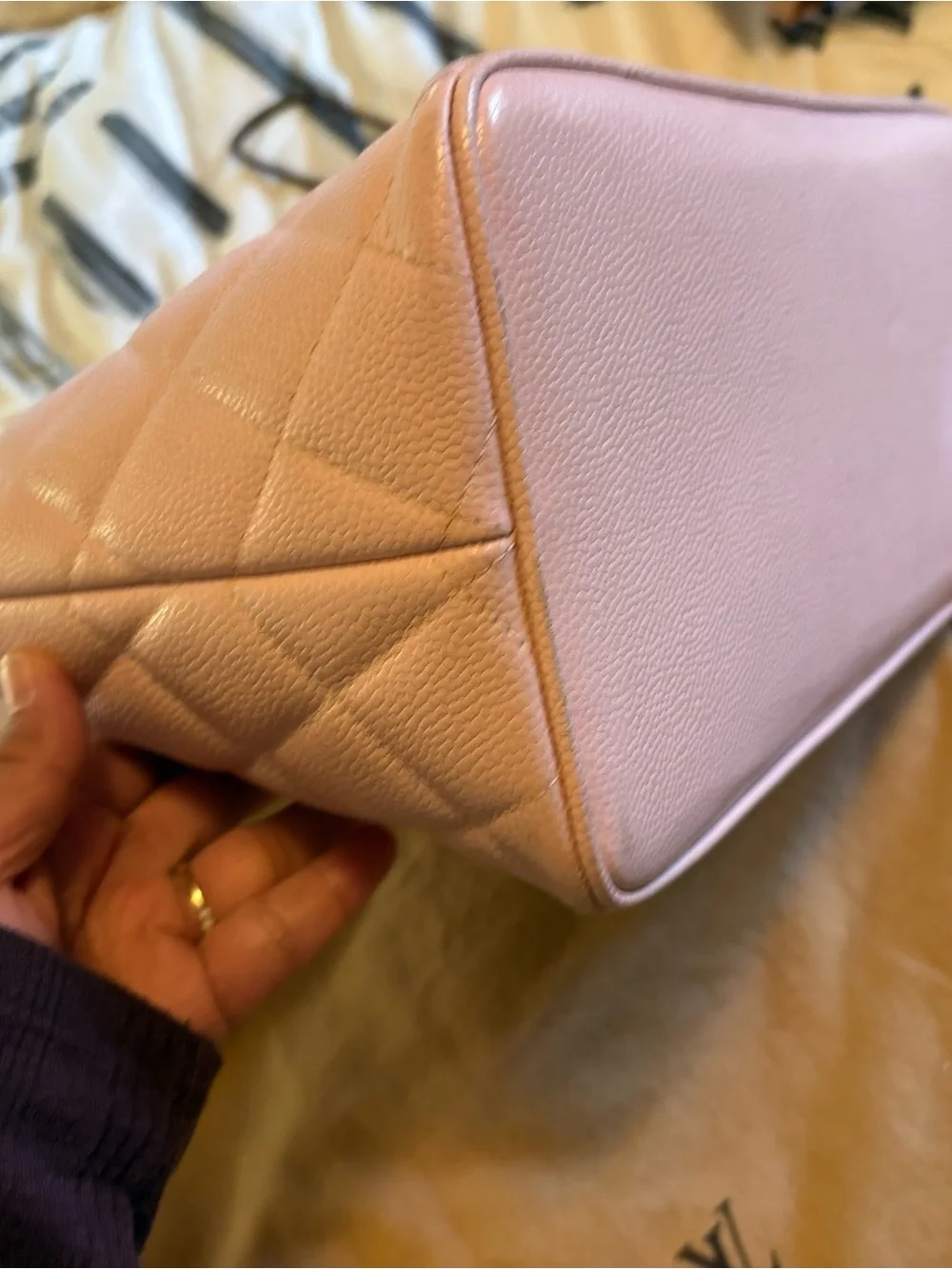 CHANEL Medallion Tote Caviar Leather